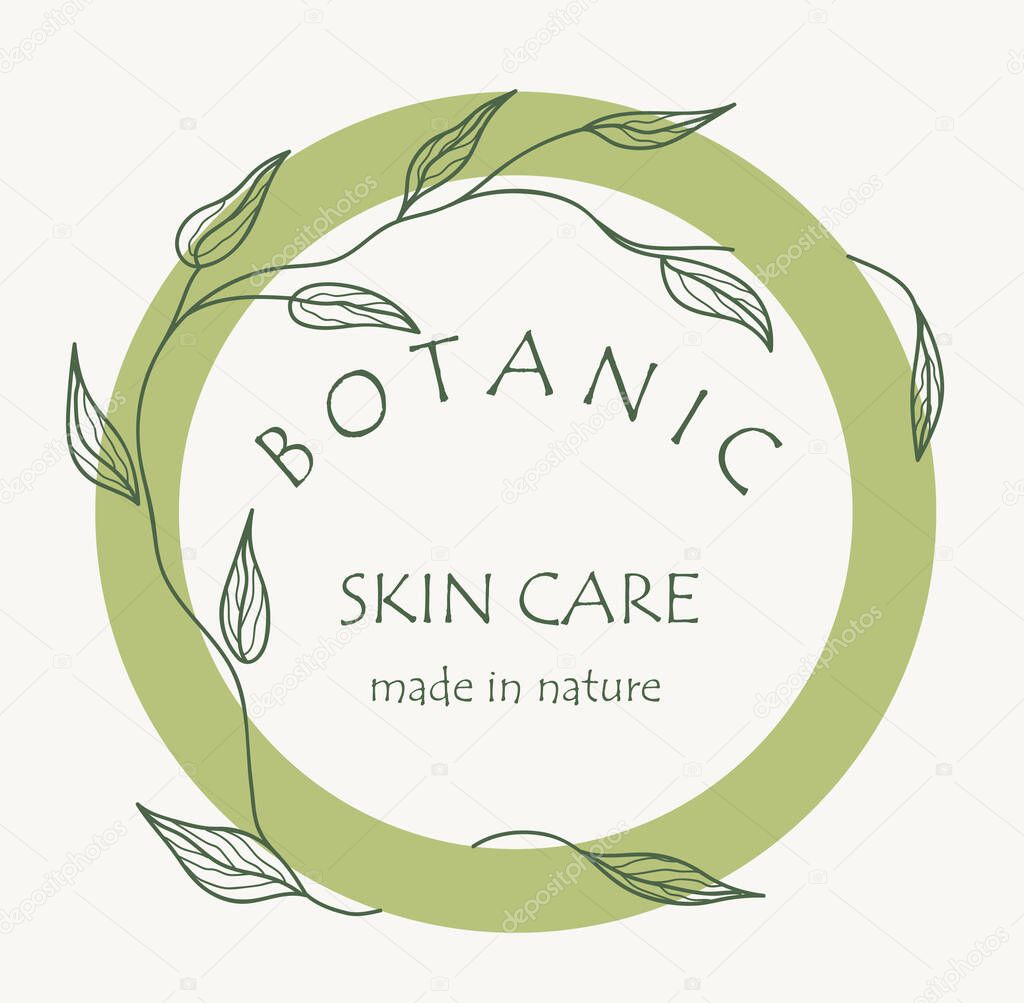 Floral brand and logo design vector collection. Organic themed frames.