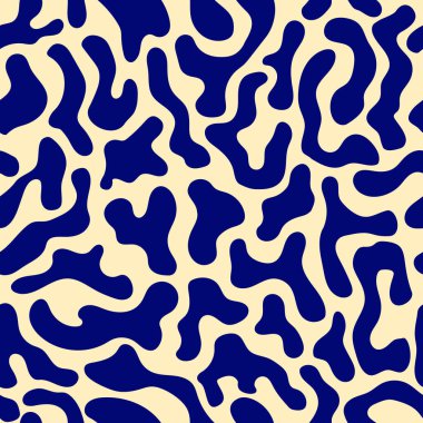 Mavi lekeli kusursuz soyut desen. Moder kaplan izi. Baskı, posterler ve defterler için mükemmel..