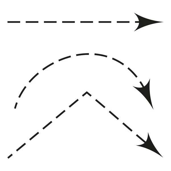 Flèches Dessinées Main Idéal Pour Plan Affaires Des Projets Éducatifs — Image vectorielle