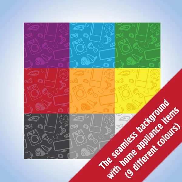 ev aletleri öğeleri ile sorunsuz arka plan