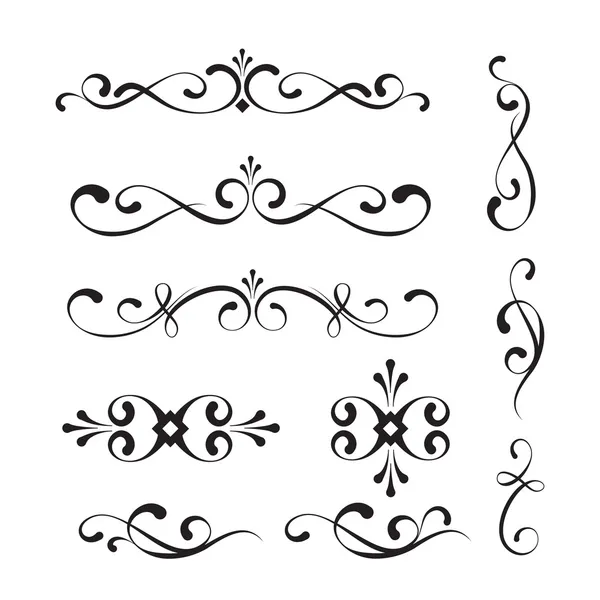 Decoratieve elementen en ornamenten — Stockvector