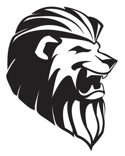 kükreyen aslan - dövme başkanı