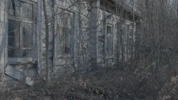 Village Russe Abandonné Apocalypse Les Bidonvilles Pauvreté — Video