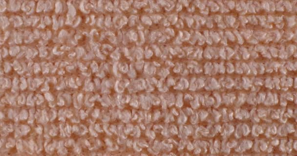 Texture microfibre. Tissu pour le nettoyage des moniteurs close-up. Serviette tissu macro. — Video