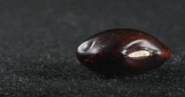 Kırmızı fasulye dokusuna yakın çekim. Makro baklagil.