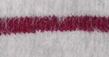 Örgü kısmının dokusu yakın planda. Makro parçası. Beyaz arkaplan.