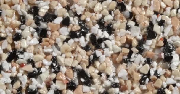 Close-up tekstur af fine marmor chips. – Stock-video
