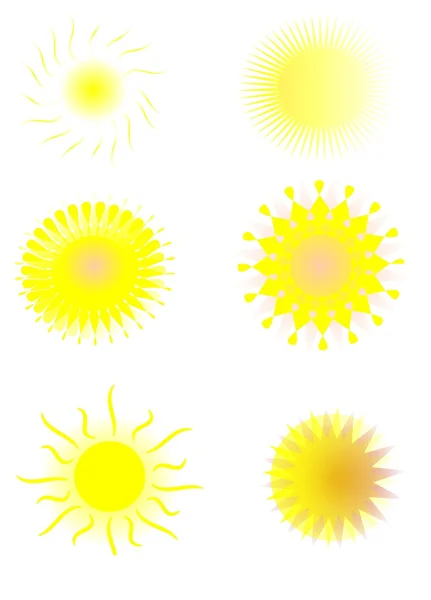 Güneş, gökyüzü illüstrasyon, vektör