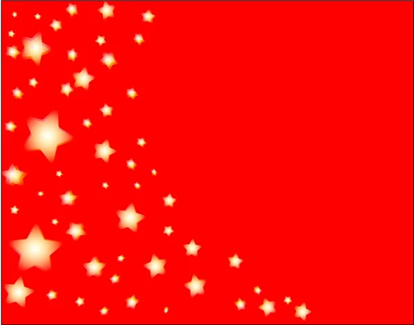 Red background and stars — Stock Vector