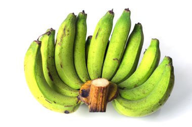 Beyaz arkaplanda muz