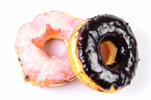 Anillo de azúcar Donut aislado sobre un fondo blanco — Foto de Stock