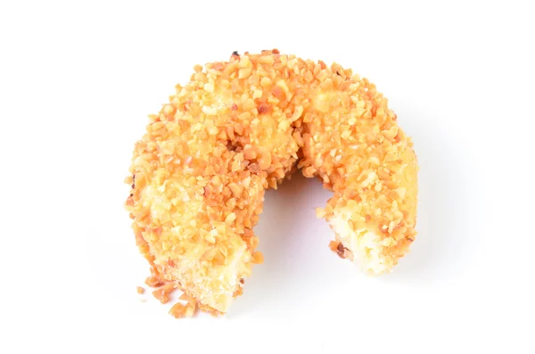 Anillo de azúcar Donut aislado sobre un fondo blanco — Foto de Stock