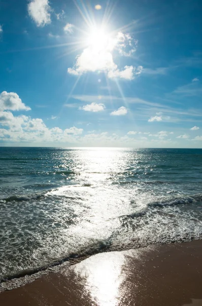 Sun beam and sea andaman — Stock Photo, Image