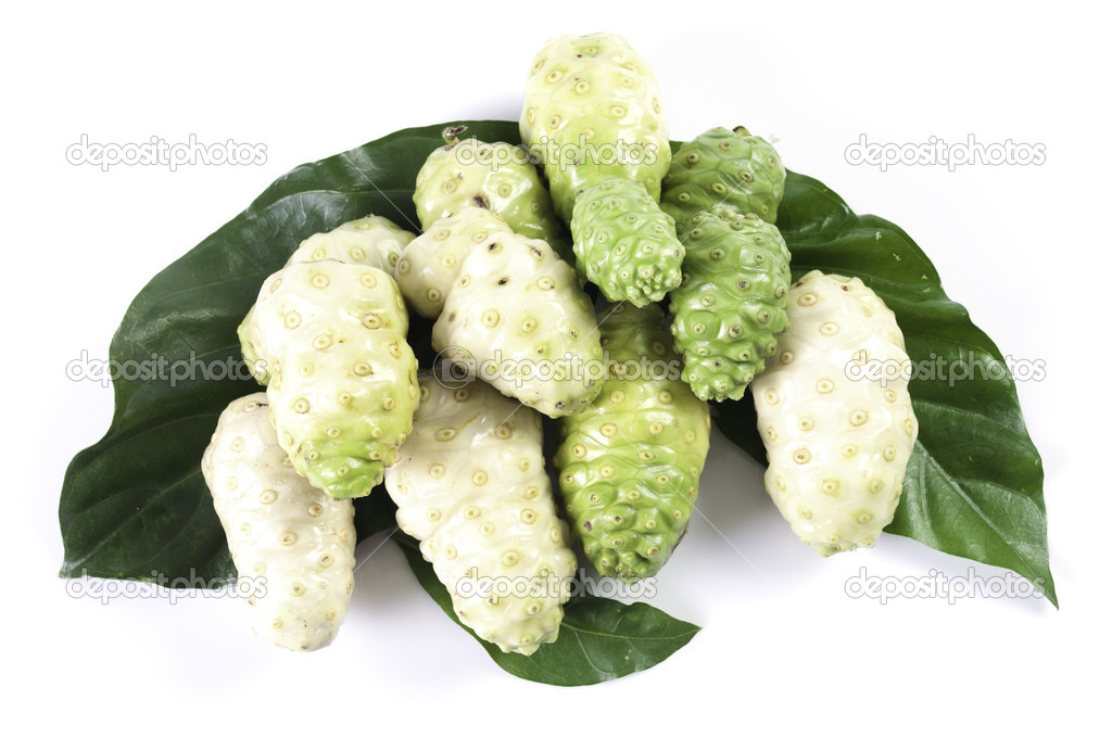 Noni on white background