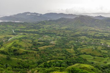 anoramic landscape of Dominican Republic. Montaa Redonda Miches.