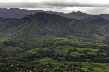 anoramic landscape of Dominican Republic. Montaa Redonda Miches.
