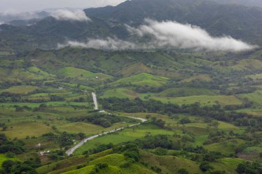 anoramic landscape of Dominican Republic. Montaa Redonda Miches.