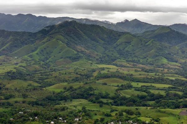 anoramic landscape of Dominican Republic. Montaa Redonda Miches.