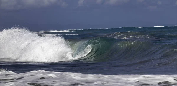 Ocean Wave Closeup Water Ocean Wave Closeup Detail Upright Crashing — 스톡 사진