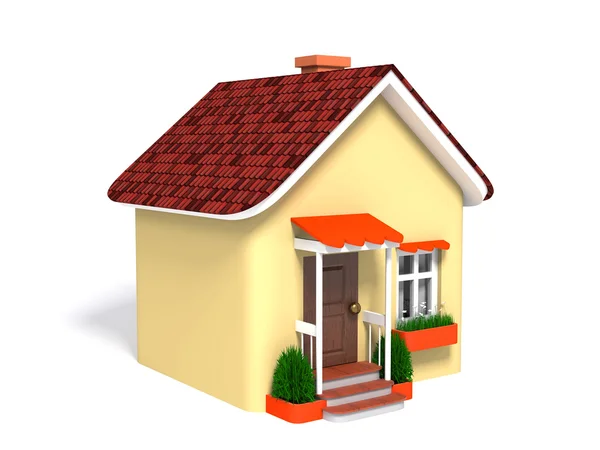 Toy house on a white background — Stock Photo, Image