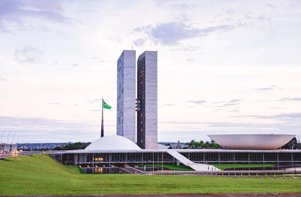 Brasilia Dystrykt Federalny Brazylia Sierpnia 2022 Roku Narodowy Kongres Brazylii — Zdjęcie stockowe