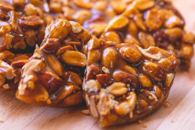 Brazilian food. Sweet peanuts brittle