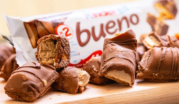 Brasilia Federal District Brazil August 2022 Packets Kinder Bueno Closeup — Foto Stock