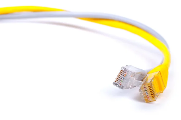 Kable sieciowe ethernet Zdjęcie Stockowe