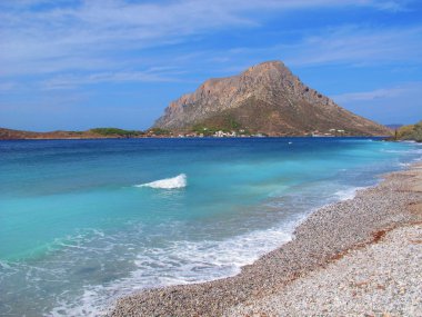 kalymnos, Yunanistan dan Dağ Manzaralı