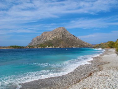 kalymnos, Yunanistan dan Dağ Manzaralı