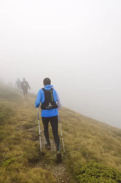 Trekking in mountain — Stock Photo, Image