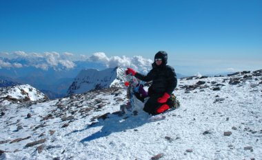 yürüyüşçüler için aconcagua yola