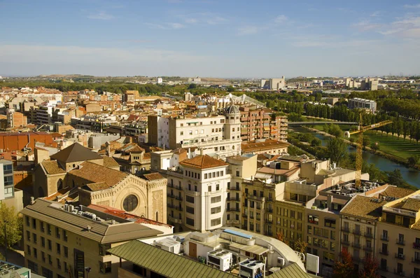 Panoramę miasta Lleida, Hiszpania — Zdjęcie stockowe