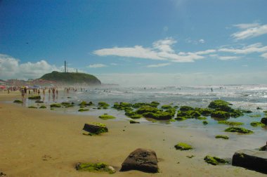 do sul Brezilya beach, torres, rio grande