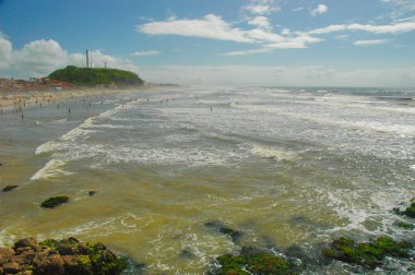 do sul Brezilya beach, torres, rio grande
