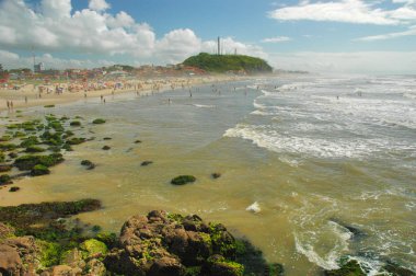 do sul Brezilya beach, torres, rio grande