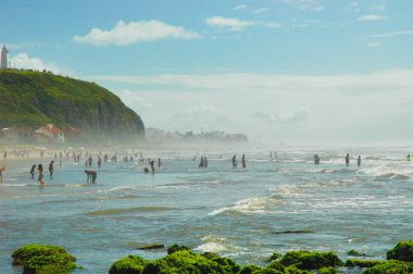 do sul Brezilya beach, torres, rio grande