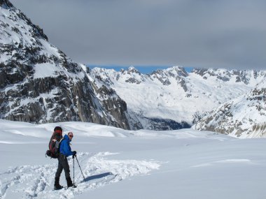 Kışın, chamonix Alps Fransızca