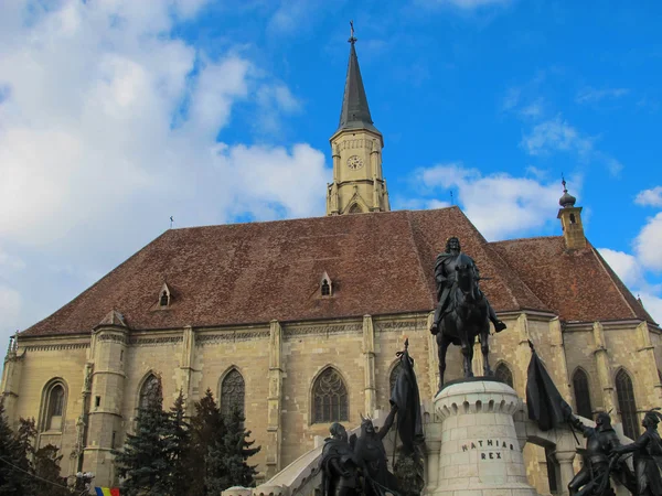 St. michael gotycki kościół, cluj napoca, Rumunia — Zdjęcie stockowe