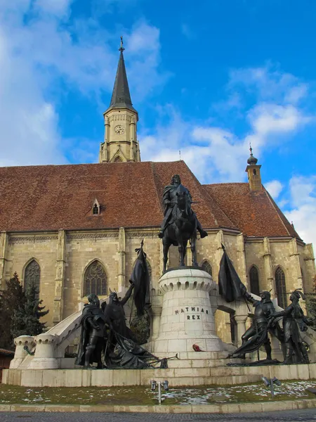 Igreja gótica de São Miguel, Cluj Napoca, Roménia — Fotografia de Stock