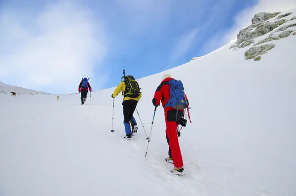 Winter hiking — Stock Photo, Image