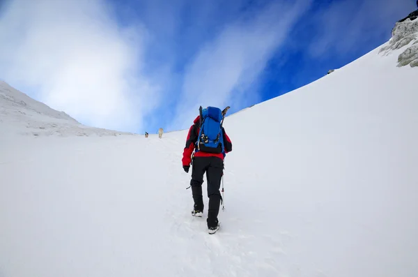 Winter hiking — Stock Photo, Image