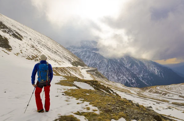 Winter hiking — Stock Photo, Image