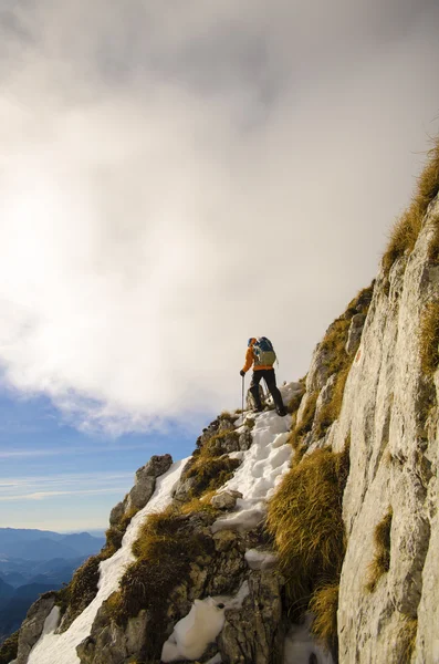 Trekking in Romanian mountains — Stock Photo, Image