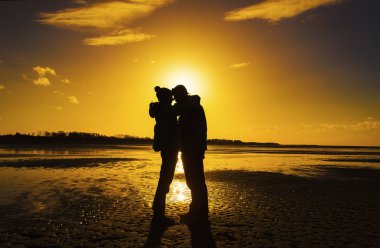 Sahilde sunset Lovers
