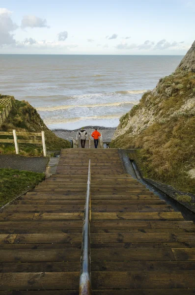 Acesso à praia de Bois de Cise, Picardia — Fotografia de Stock