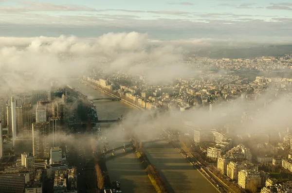 Paris, Frankrijk - luchtfoto Stadszicht Stockfoto