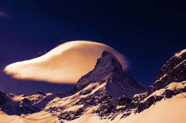 Matterhorn, Švýcarské Alpy — Stock fotografie