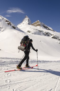 Alpine skiing clipart