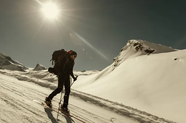 Alpin skidåkning — Stockfoto